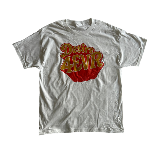 DESIRE RETRO LOGO TEE - WHITE