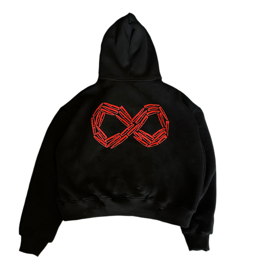 7.62 FOREVER LOGO - BLACK ZIP UP